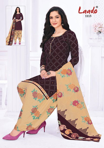 Laado Priti Patiyala Vol 11 Ethnic Wear Printed Wholesale Readymade  Cotton Dress
